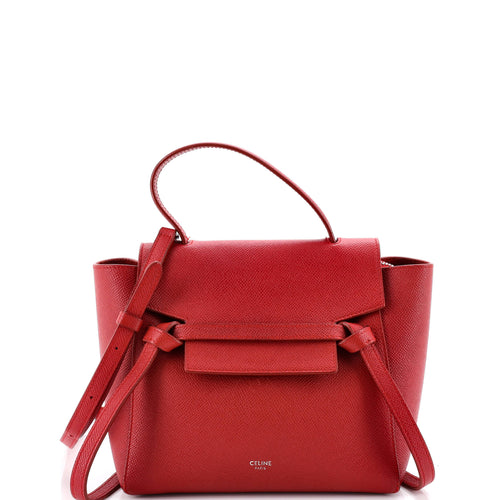 CELINE Belt Bag Textured Leather Nano