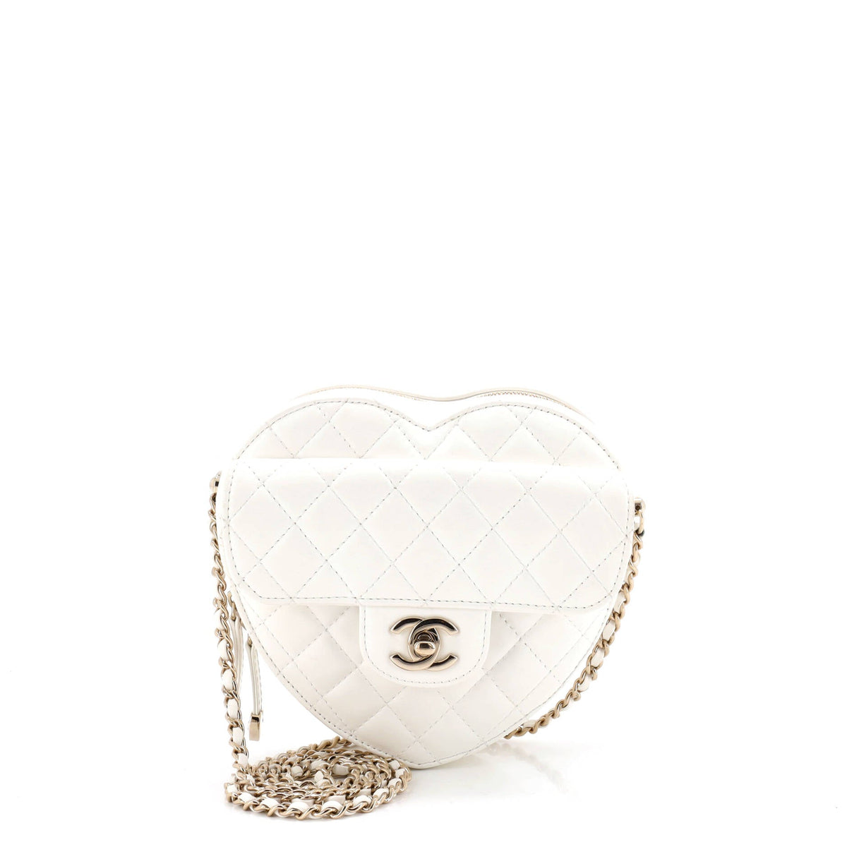 Chanel CHANEL CC in Love Heart Bag Quilted Lambskin