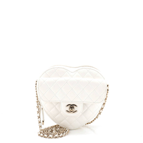 CHANEL CC in Love Heart Bag Quilted Lambskin