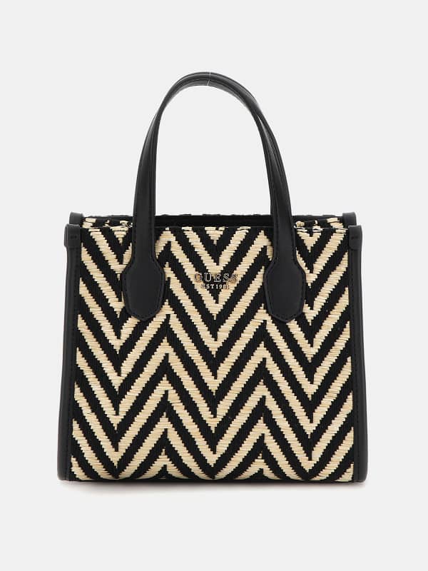 Guess Silvana Mini-Handtasche aus Raffiabast