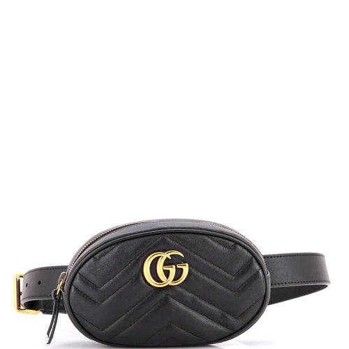 GUCCI GG Marmont Belt Bag Matelasse Leather