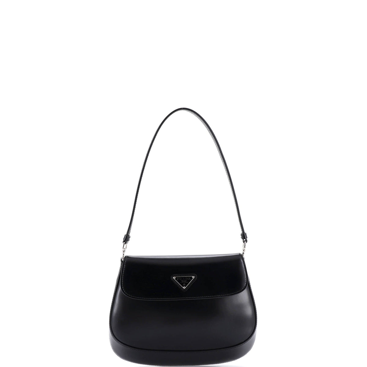 Prada PRADA Cleo Flap Shoulder Bag Spazzolato Leather Small