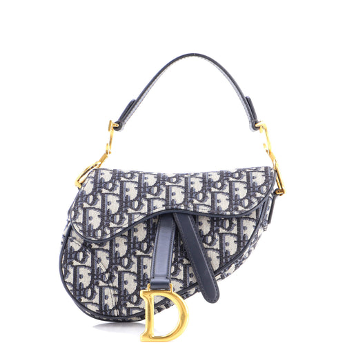 Saddle Handbag Oblique Canvas Mini