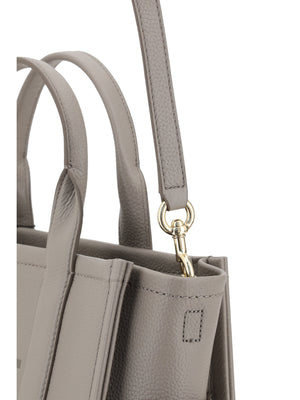 Marc Jacobs Belt Shoulder Shoulder Grained Calf Leather Tote Bag - Gray