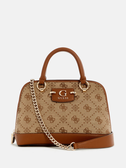 Neda Jacquard Logo Dome Satchel