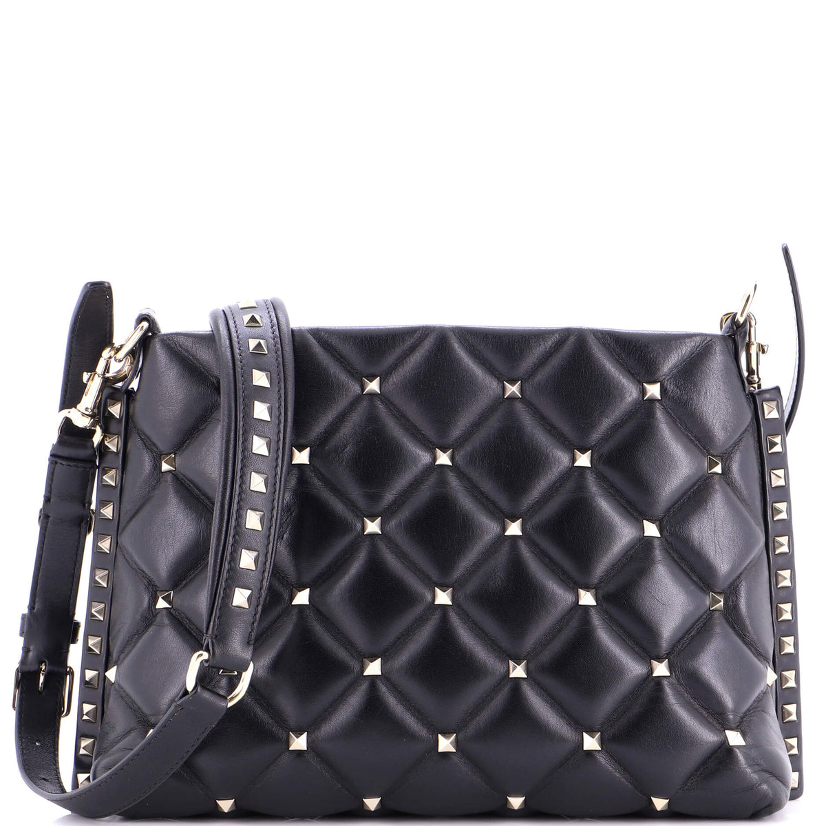 Valentino VALENTINO GARAVANI Candystud Messenger Bag Leather Large