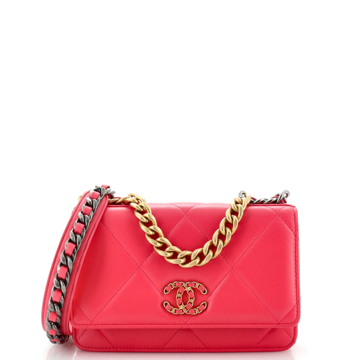 Chanel CHANEL 19 Wallet on Chain Quilted Goatskin