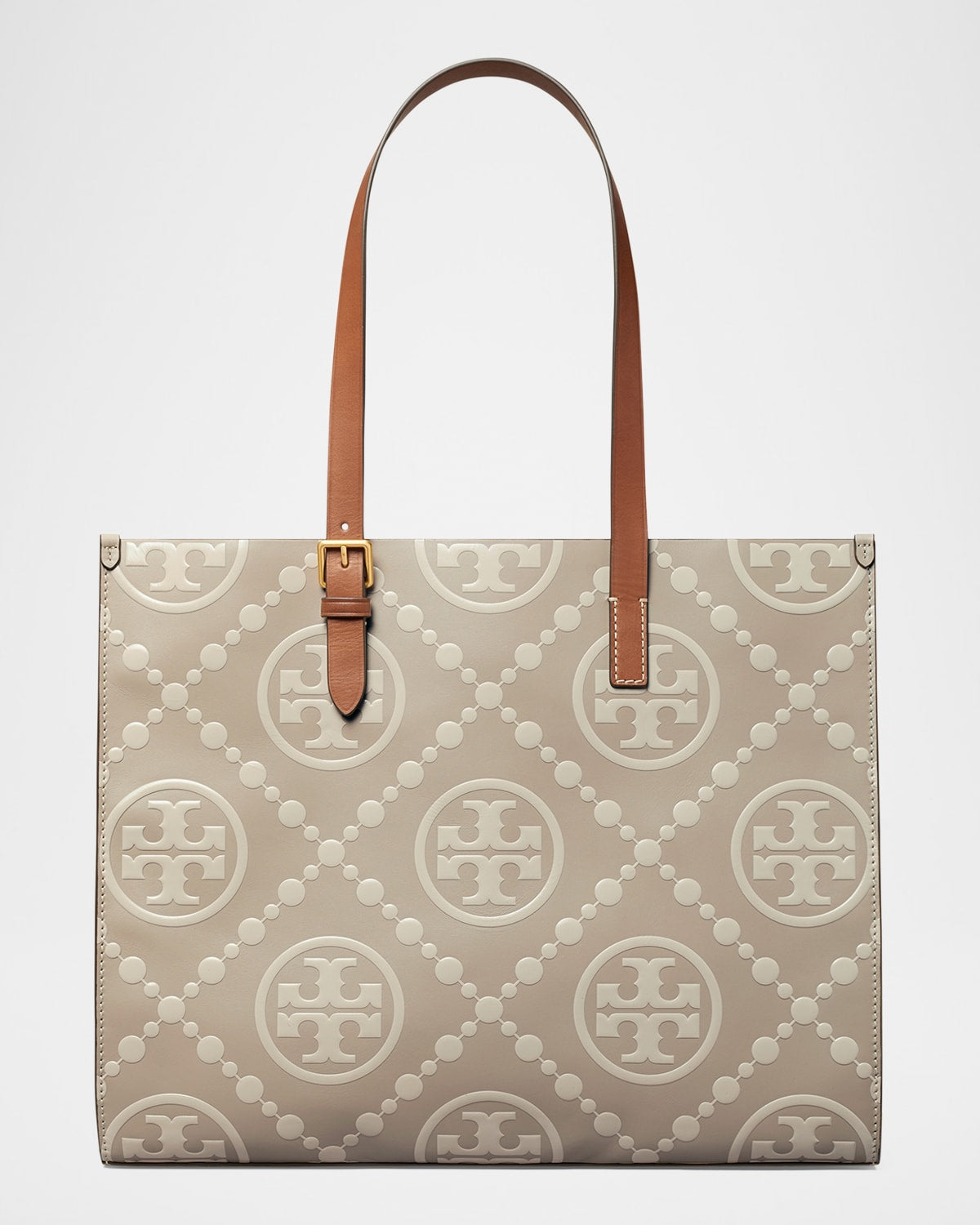 Boss T Monogram Embossed Tote Bag