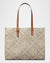 T Monogram Embossed Tote Bag