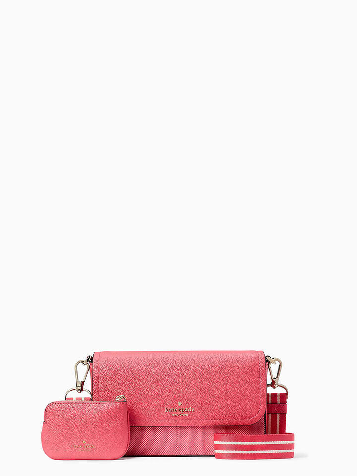 Kate Spade Au Rosie Canvas Flap Crossbody