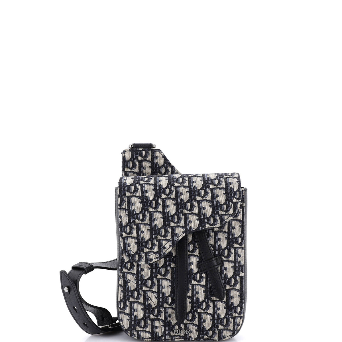 Christian Dior Saddle Rectangular Crossbody Pouch Oblique Canvas