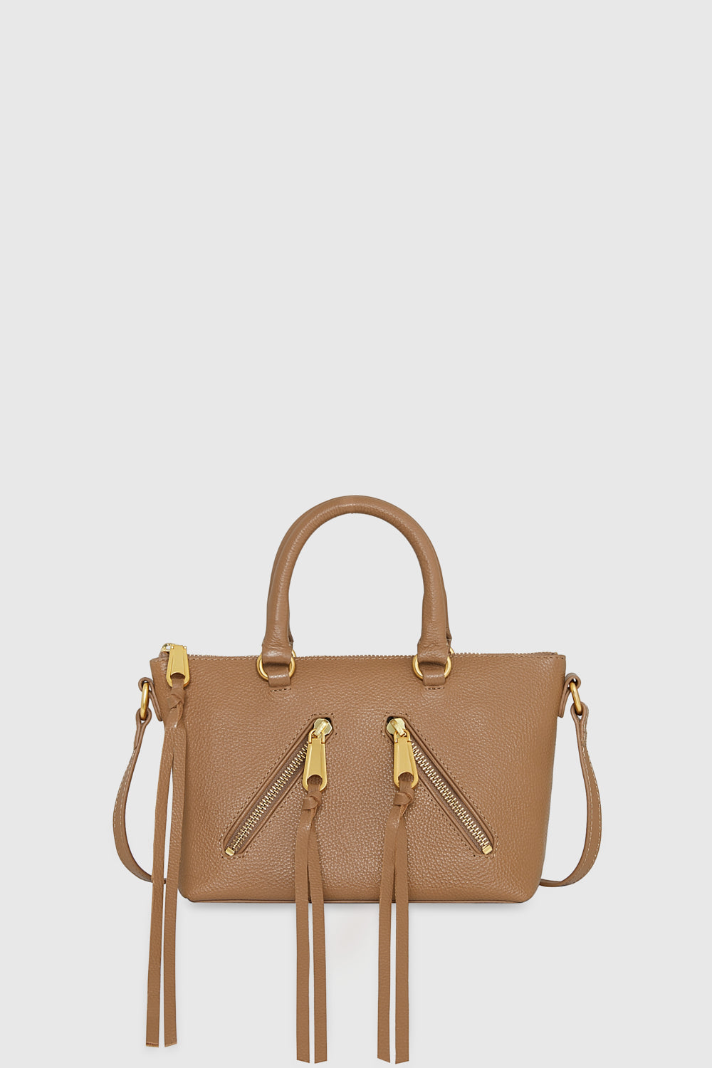 Rebecca Minkoff Micro Moto Crossbody Bag In Saddle