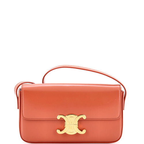 CELINE Triomphe East-West Shoulder Bag Smooth Calfskin