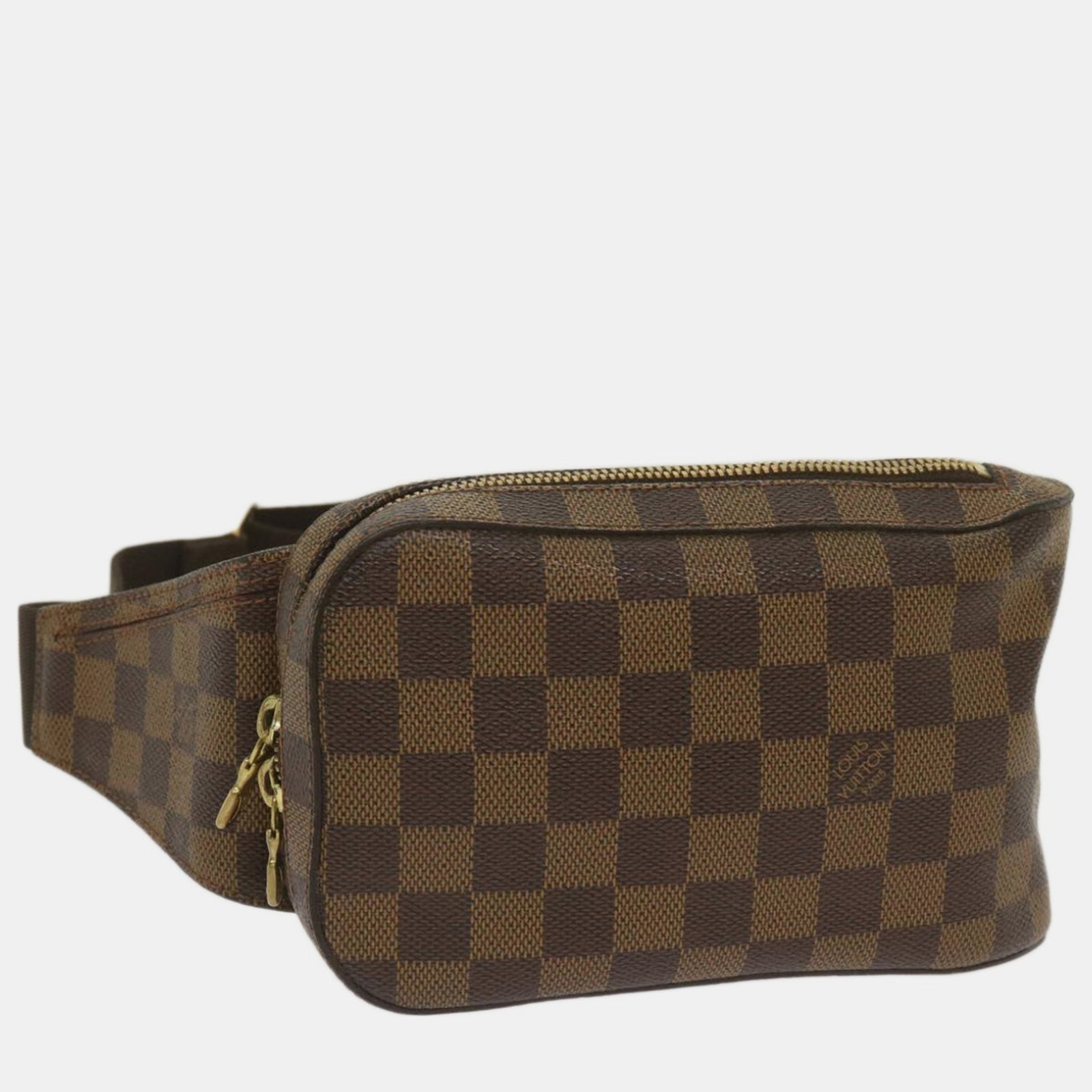 Louis Vuitton Umhängetasche Geronimos aus braunem Canvas