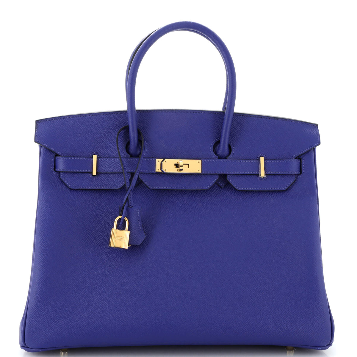 Hermès Birkin Handbag Bleu Electrique Epsom with Gold Hardware 35