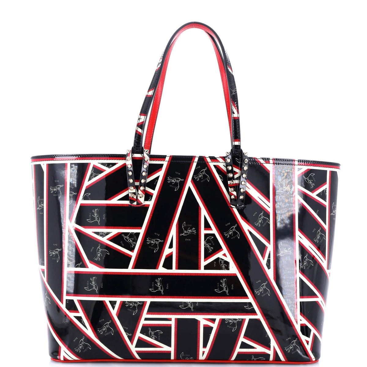 Christian Louboutin Cabata East West Tote Printed Patent Large