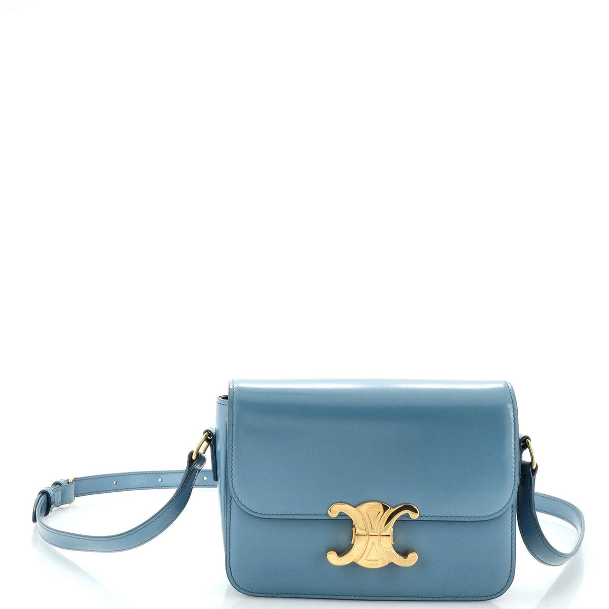 Celine CELINE Triomphe Shoulder Bag Smooth Calfskin Teen