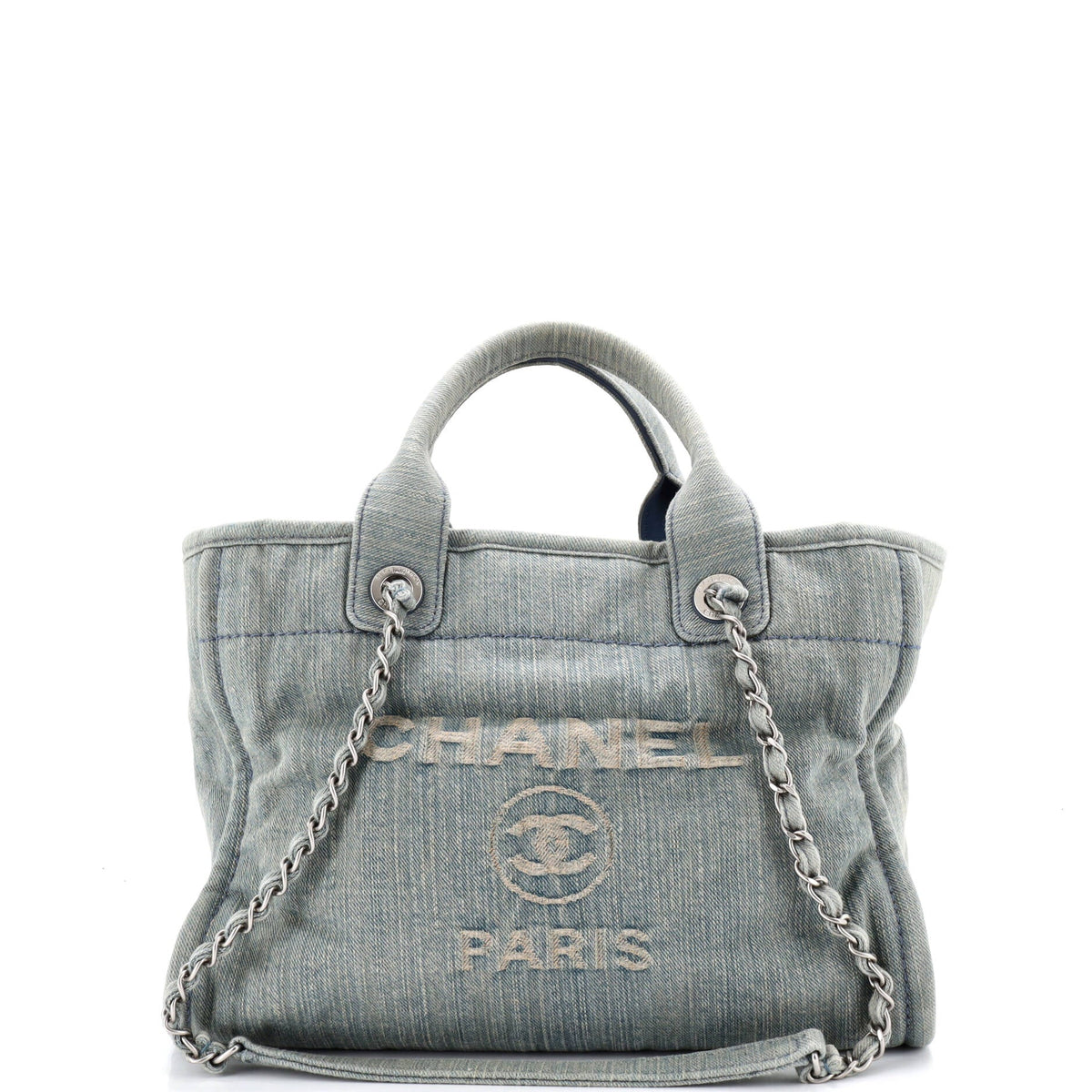 Chanel CHANEL Deauville NM Tote Denim Small