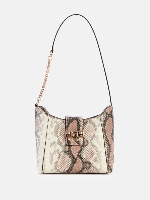 Jane Snakeskin Hobo Bag