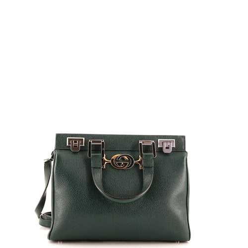 GUCCI Zumi Top Handle Bag Leather Small