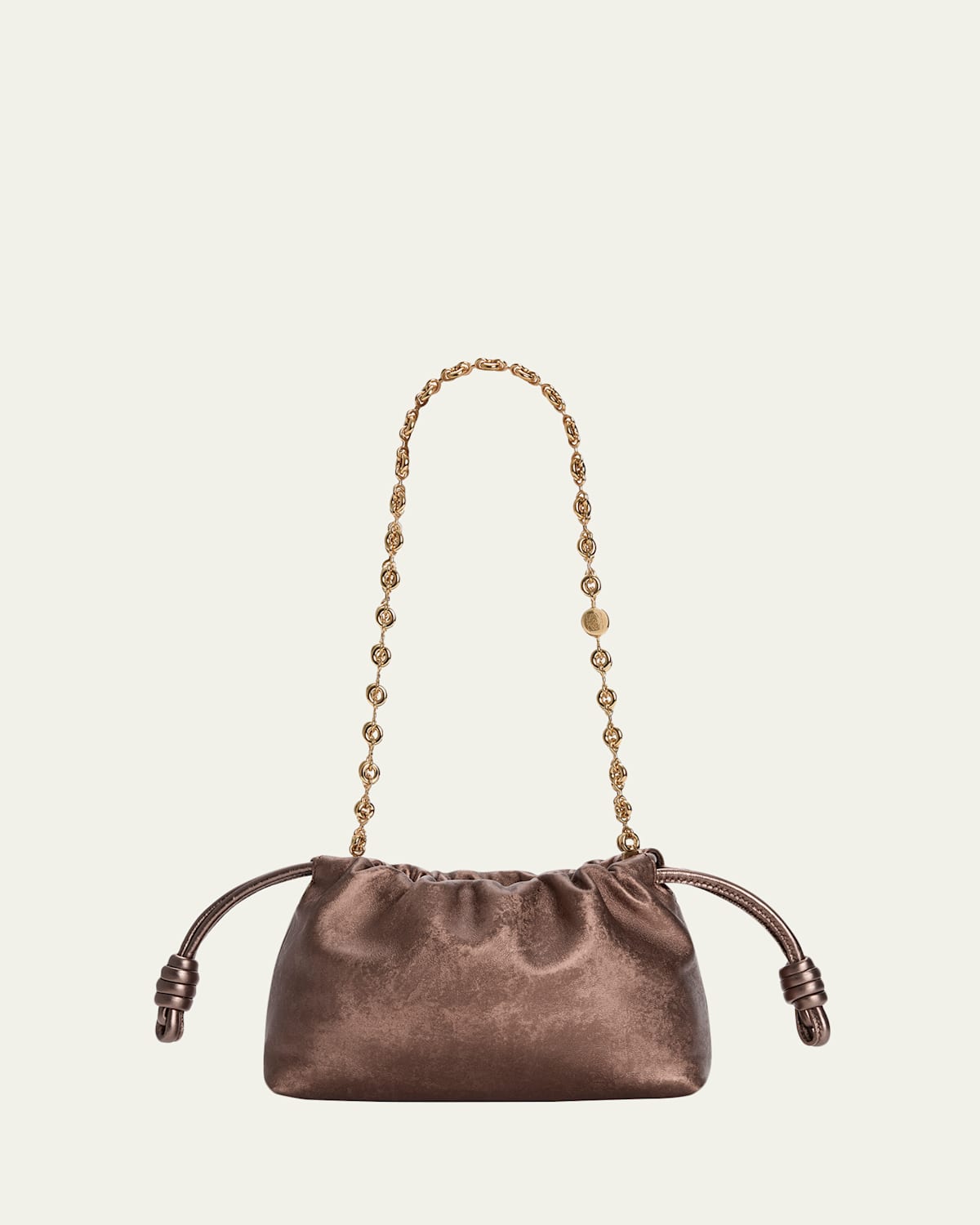 Loewe Flamenco Clutch Bag in Moire-Print Leather