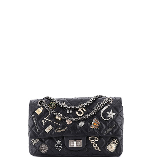 CHANEL Lucky Charms Reissue 2.55 Flap Bag Quilted Aged Calfskin 225