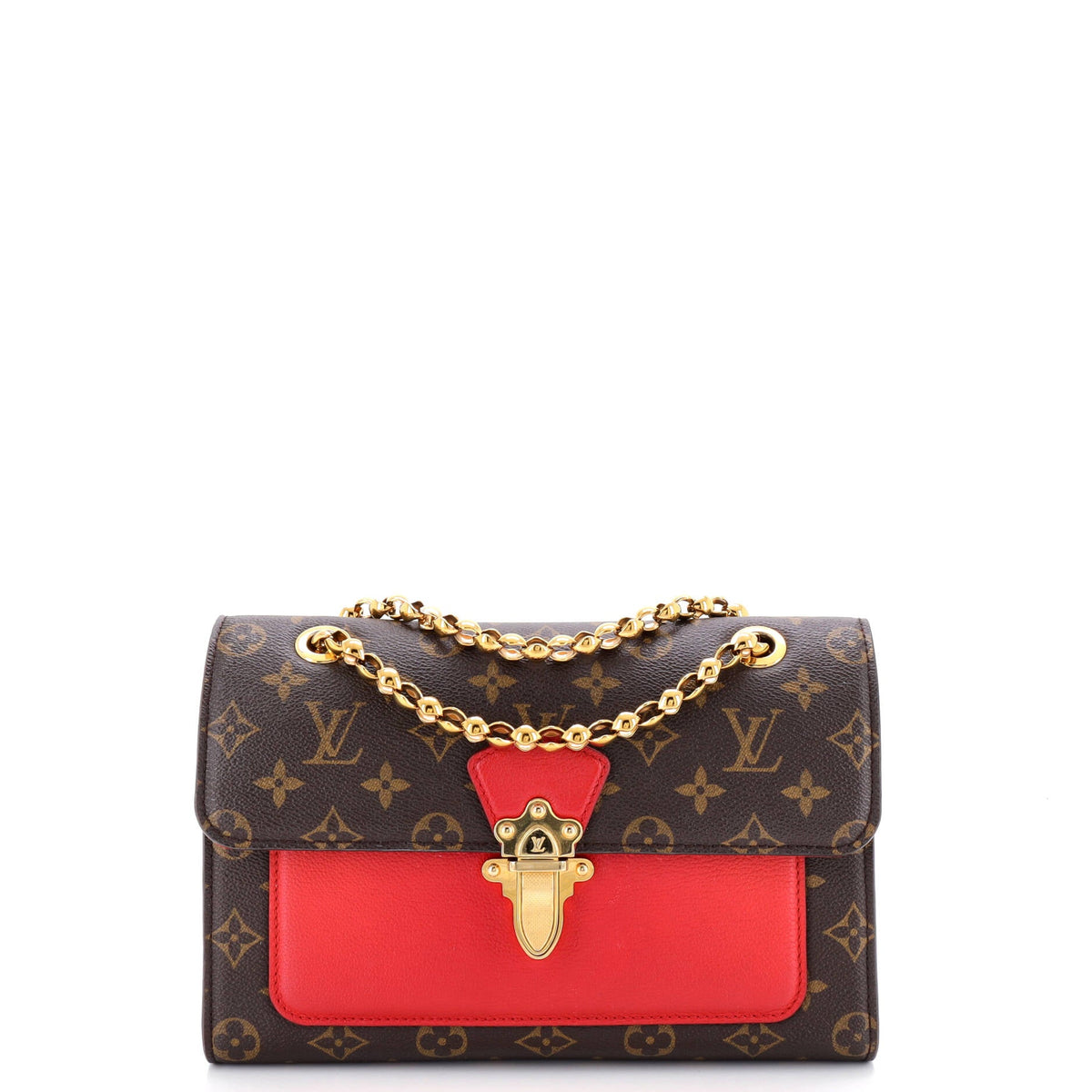 Louis Vuitton Victoire Handbag Monogram Canvas and Leather