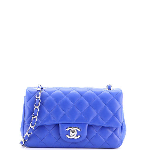 CHANEL Classic Single Flap Bag Quilted Lambskin Mini