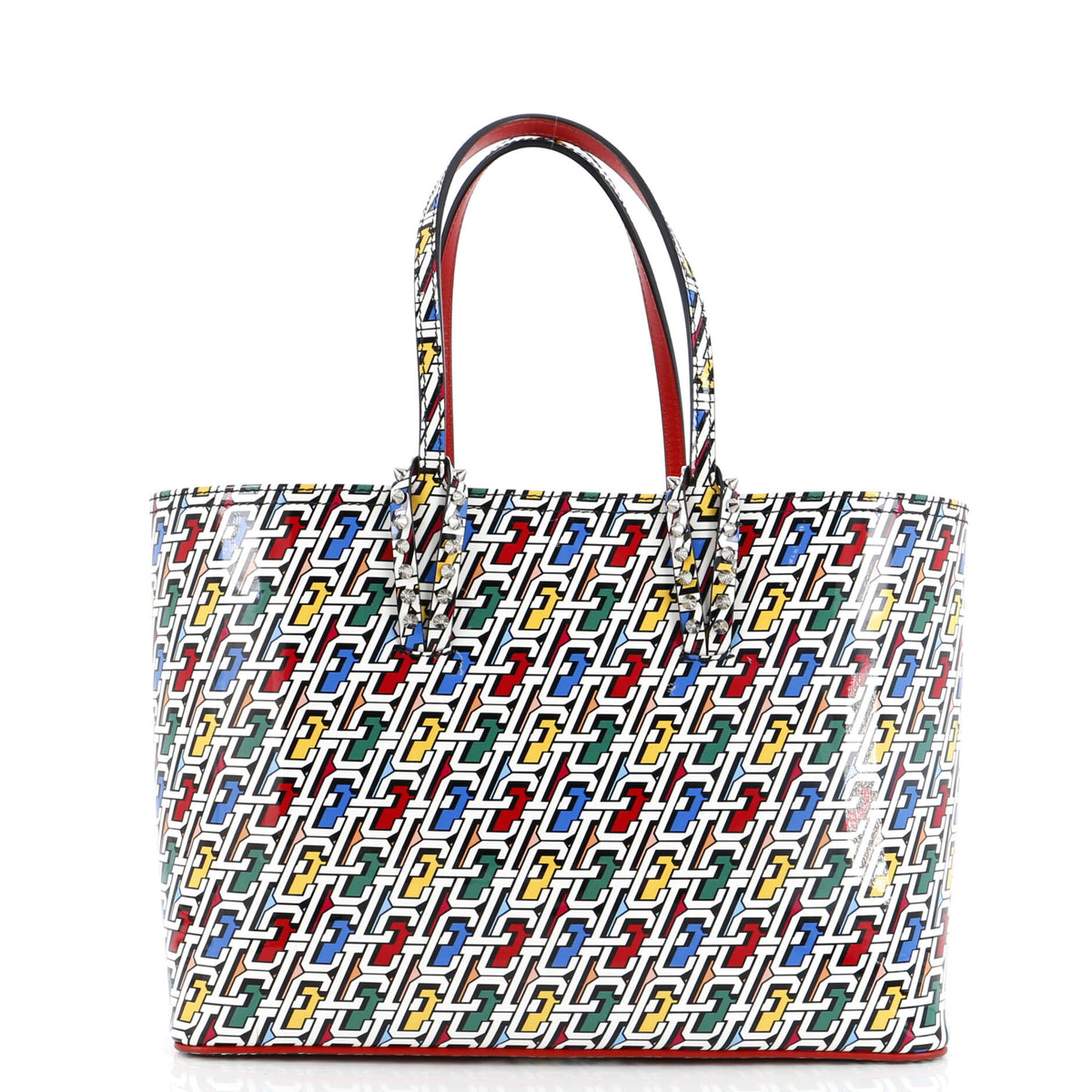 Christian Louboutin Cabata East West Tote Printed Patent Small