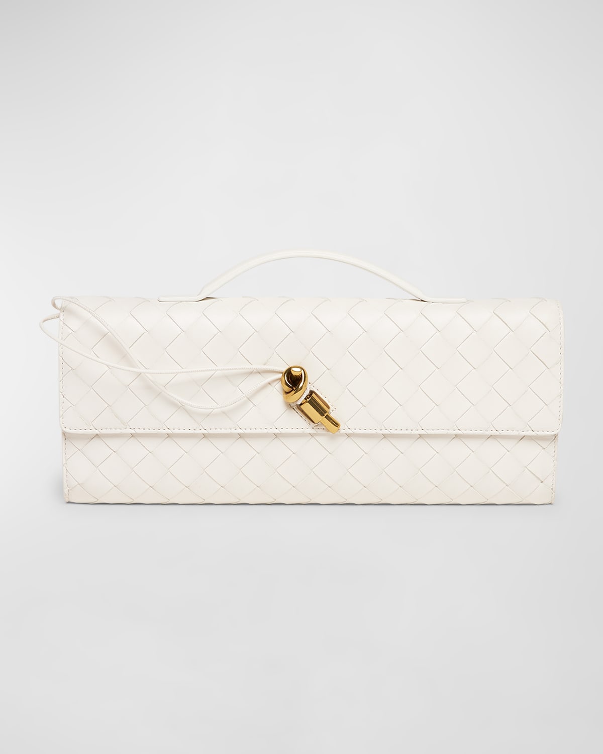 Bottega Veneta Long Andiamo Clutch Bag with Handle