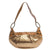 Gold Iridescent Leather Shoulder Bag