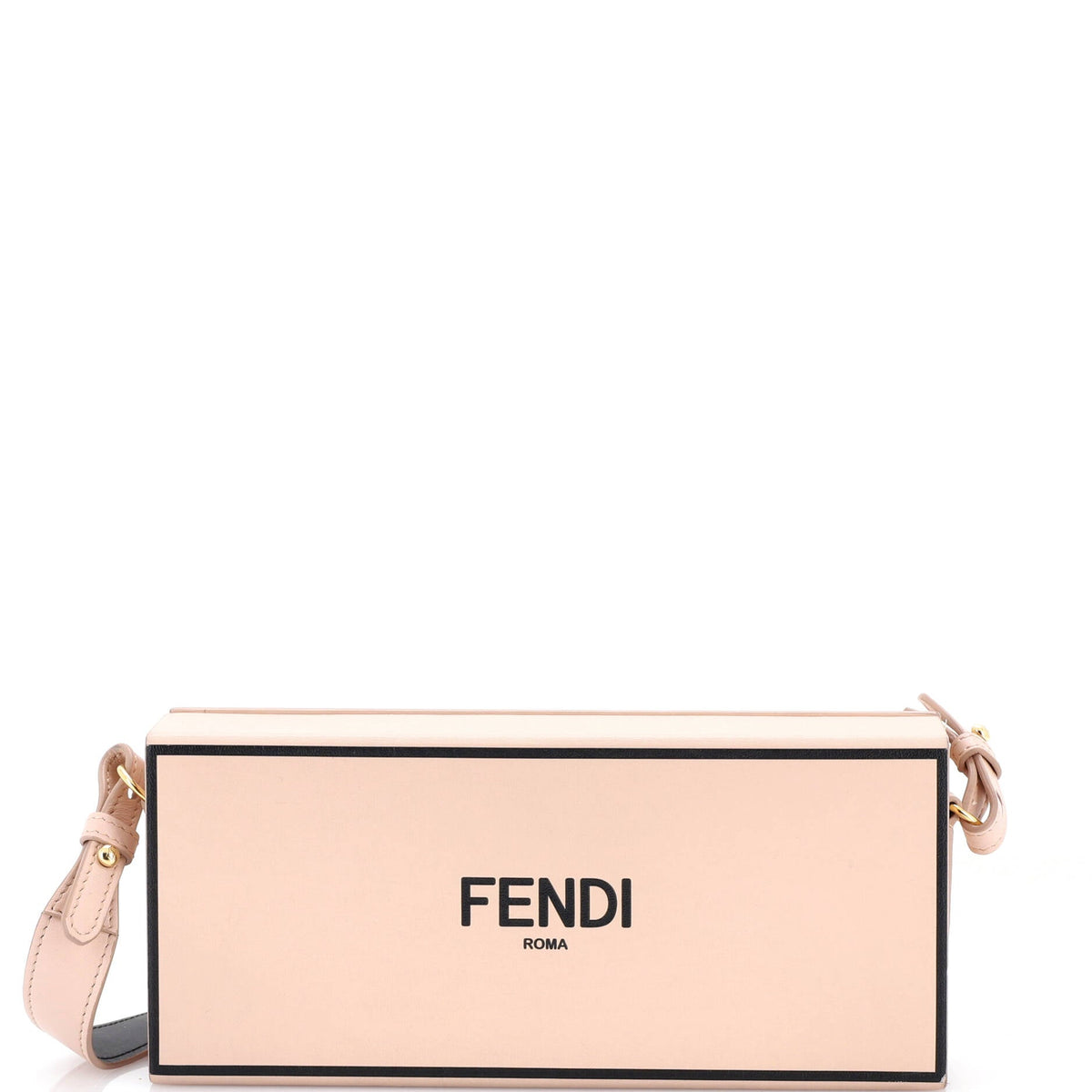 Fendi FENDI Logo Horizontal Box Crossbody Bag Leather