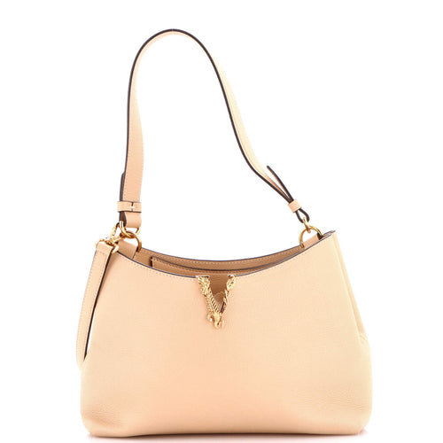 VERSACE Virtus Hobo Leather Small