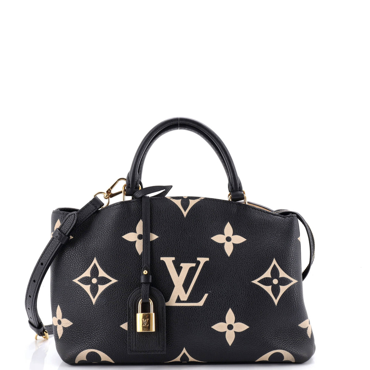 Louis Vuitton Petit Palais Handbag Bicolor Monogram Empreinte Giant