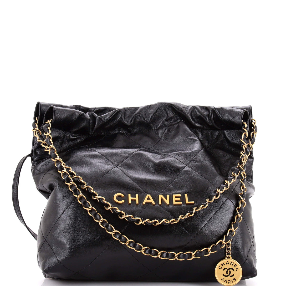 Chanel CHANEL 22 Chain Hobo Quilted Calfskin Small