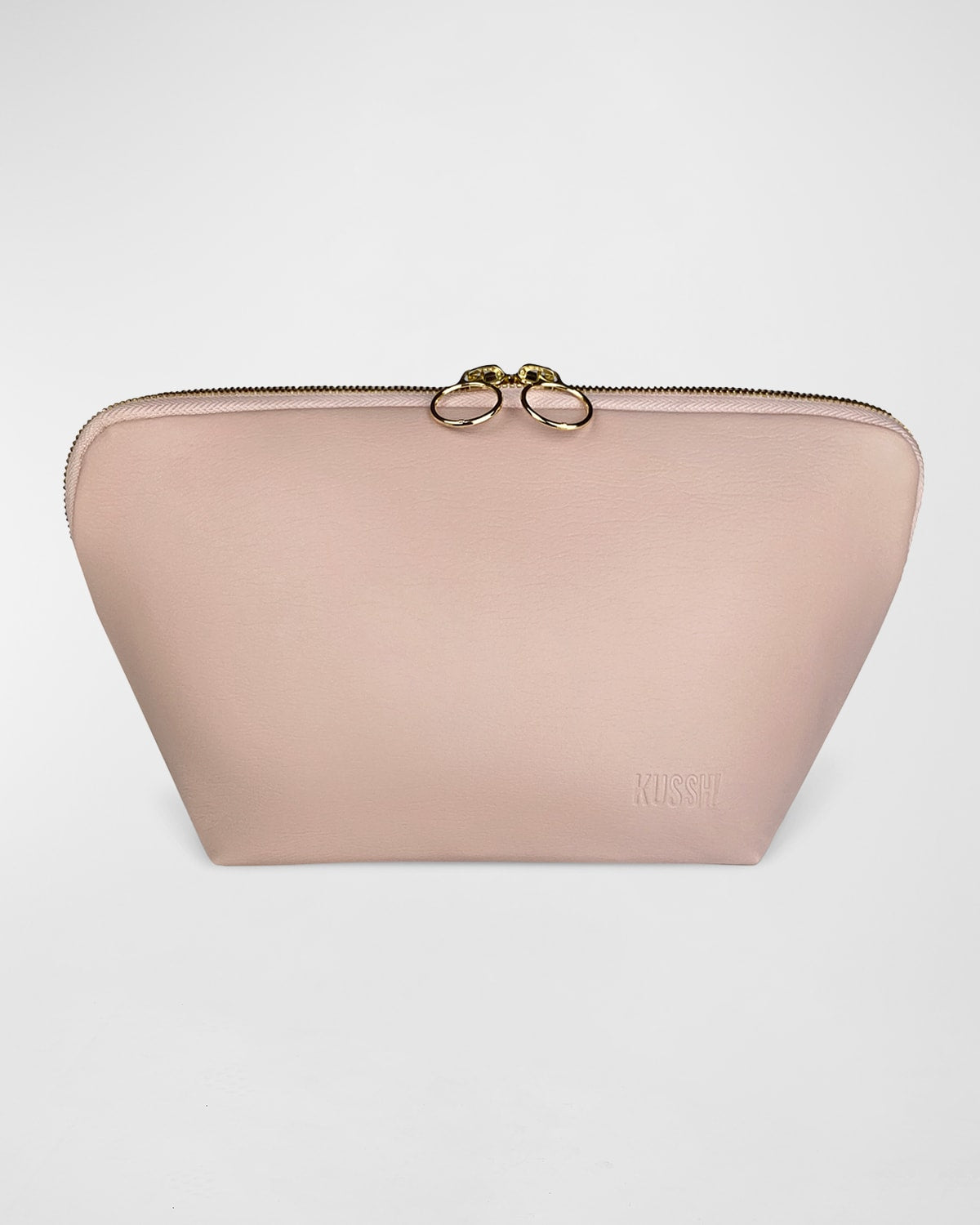 Boss Signature Leather Makeup Bag