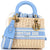 Lady Dior Bag Wicker and Oblique Canvas Medium