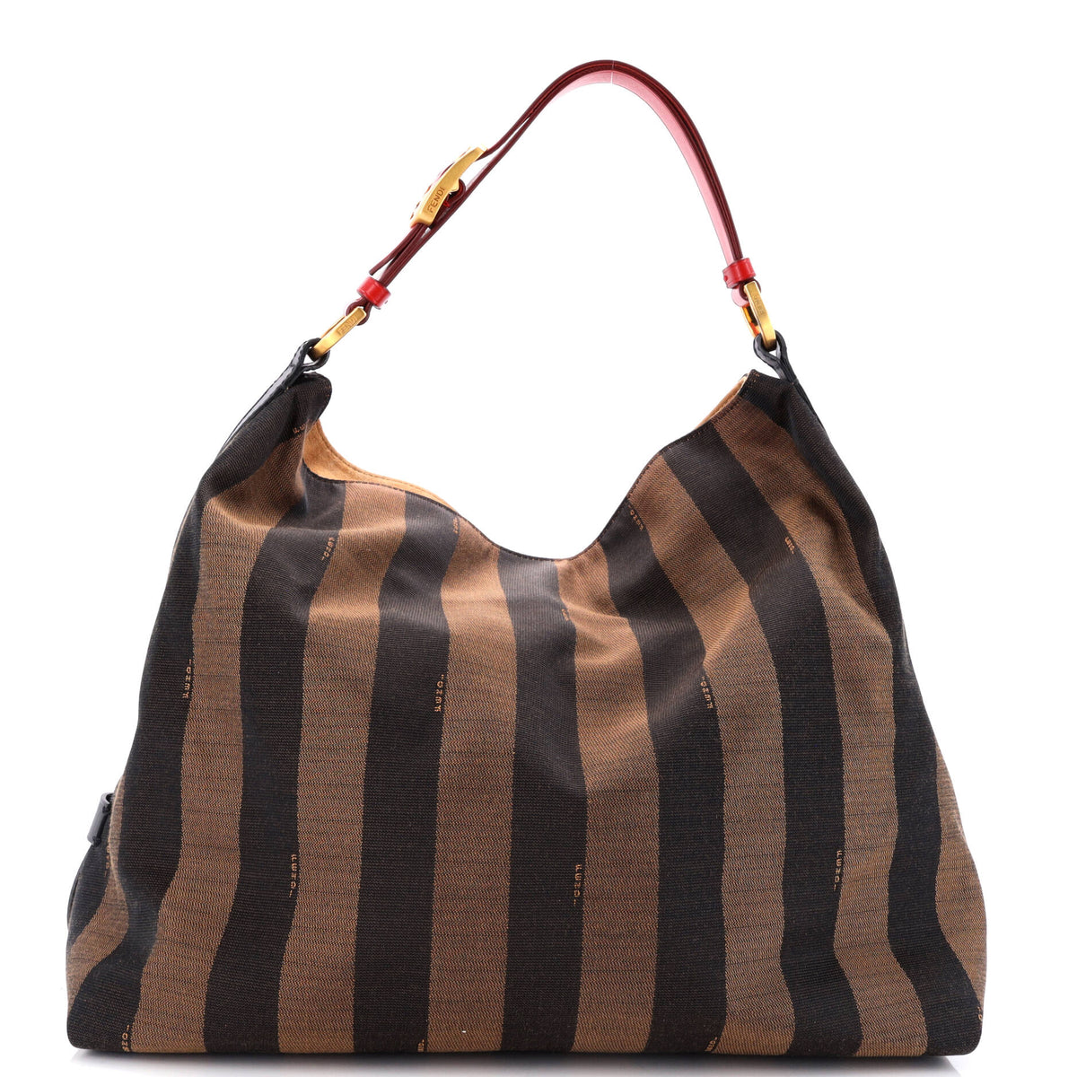 Fendi FENDI Hobo Pequin Canvas Large