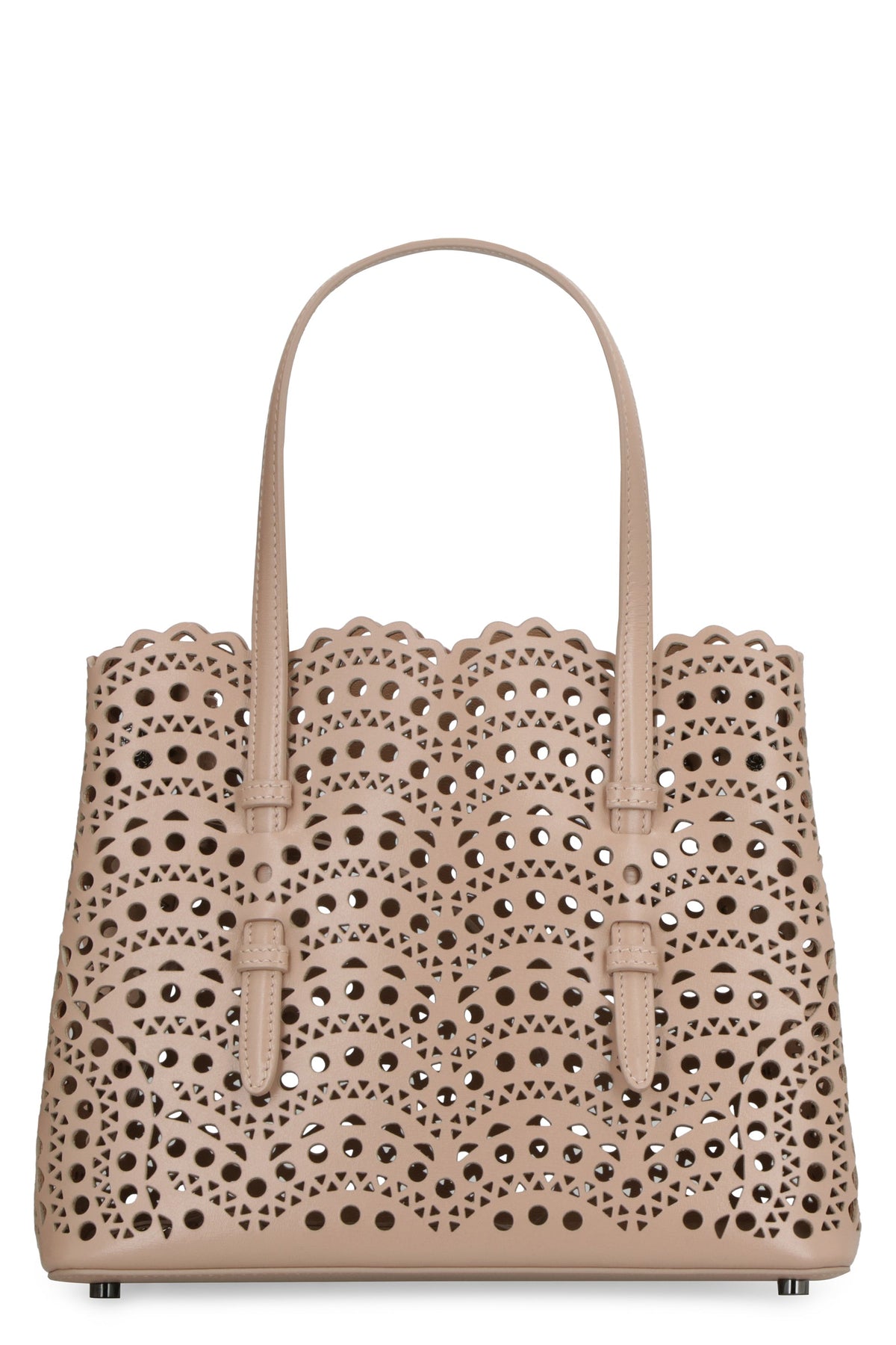 AlaÃ¯a Women's Mina 25 Small Tote Bag in Beige | Size UNI | AA1S06725C0A44