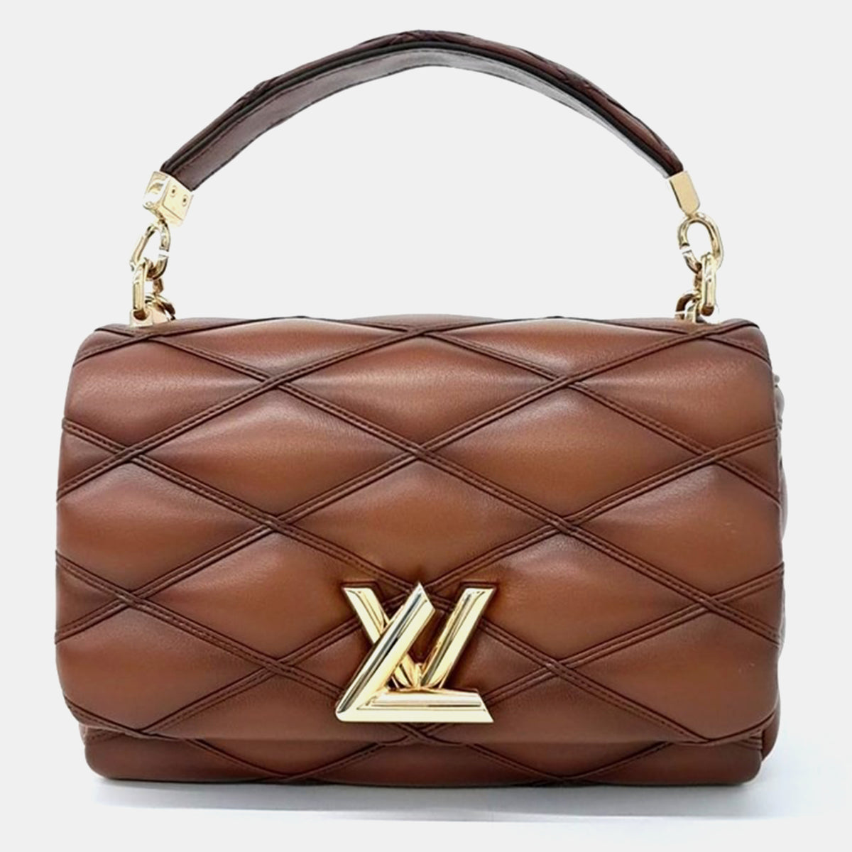 Louis Vuitton Brown Leather GO-14 MM Bag
