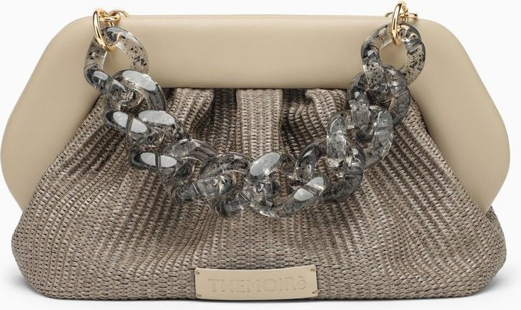 ThemoirÃ¨ Women's Bios Clutch With Chain in Beige | TMSR24BP79PL