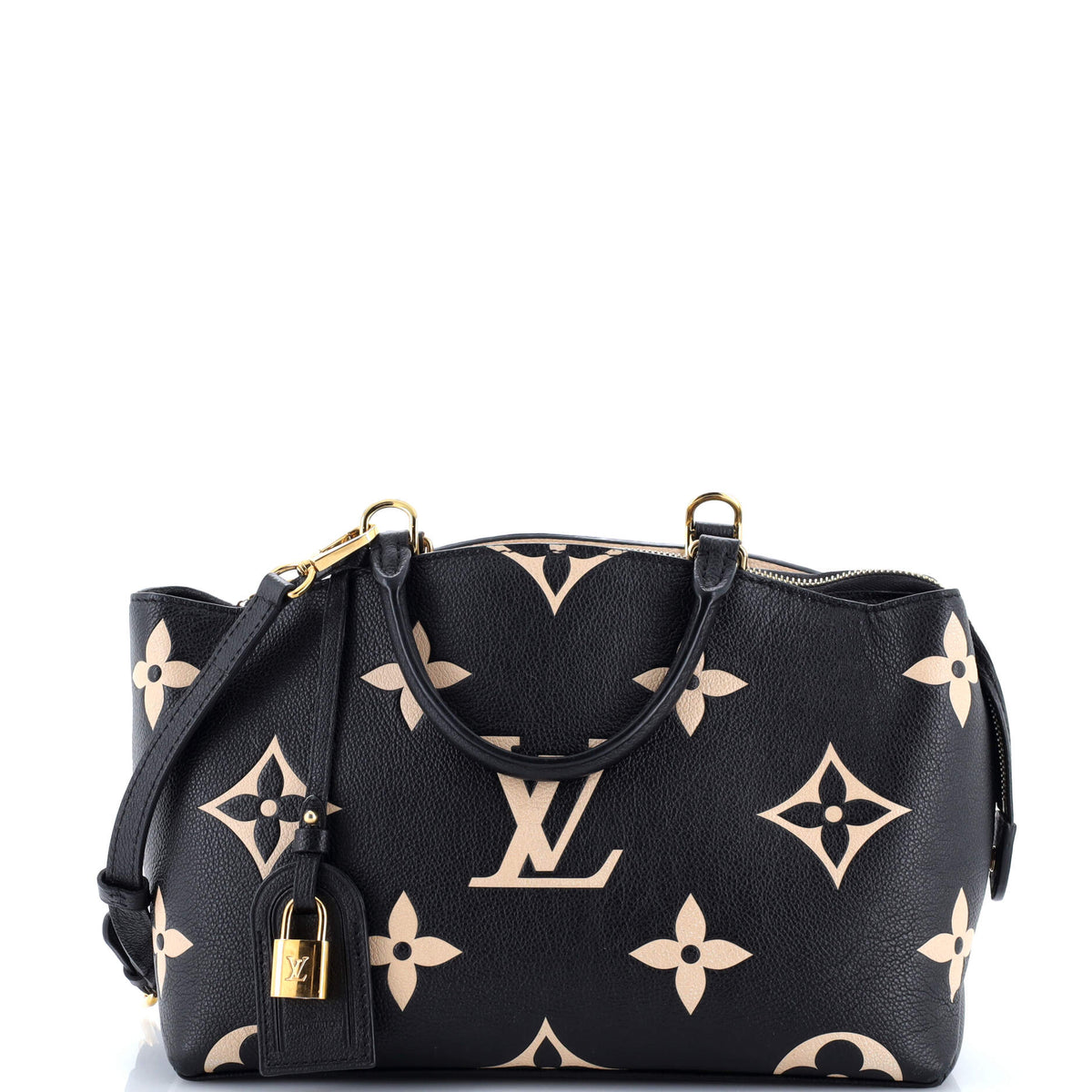Louis Vuitton Petit Palais Handbag Bicolor Monogram Empreinte Giant
