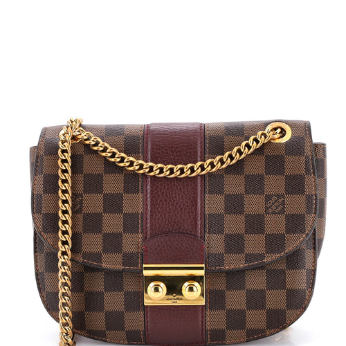 Wight Handbag Damier with Leather
