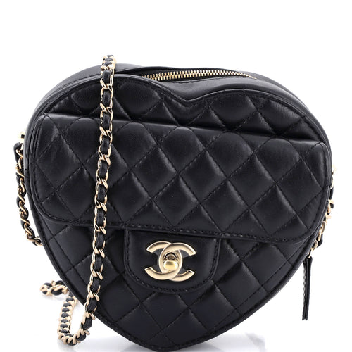 CHANEL CC in Love Heart Bag Quilted Lambskin