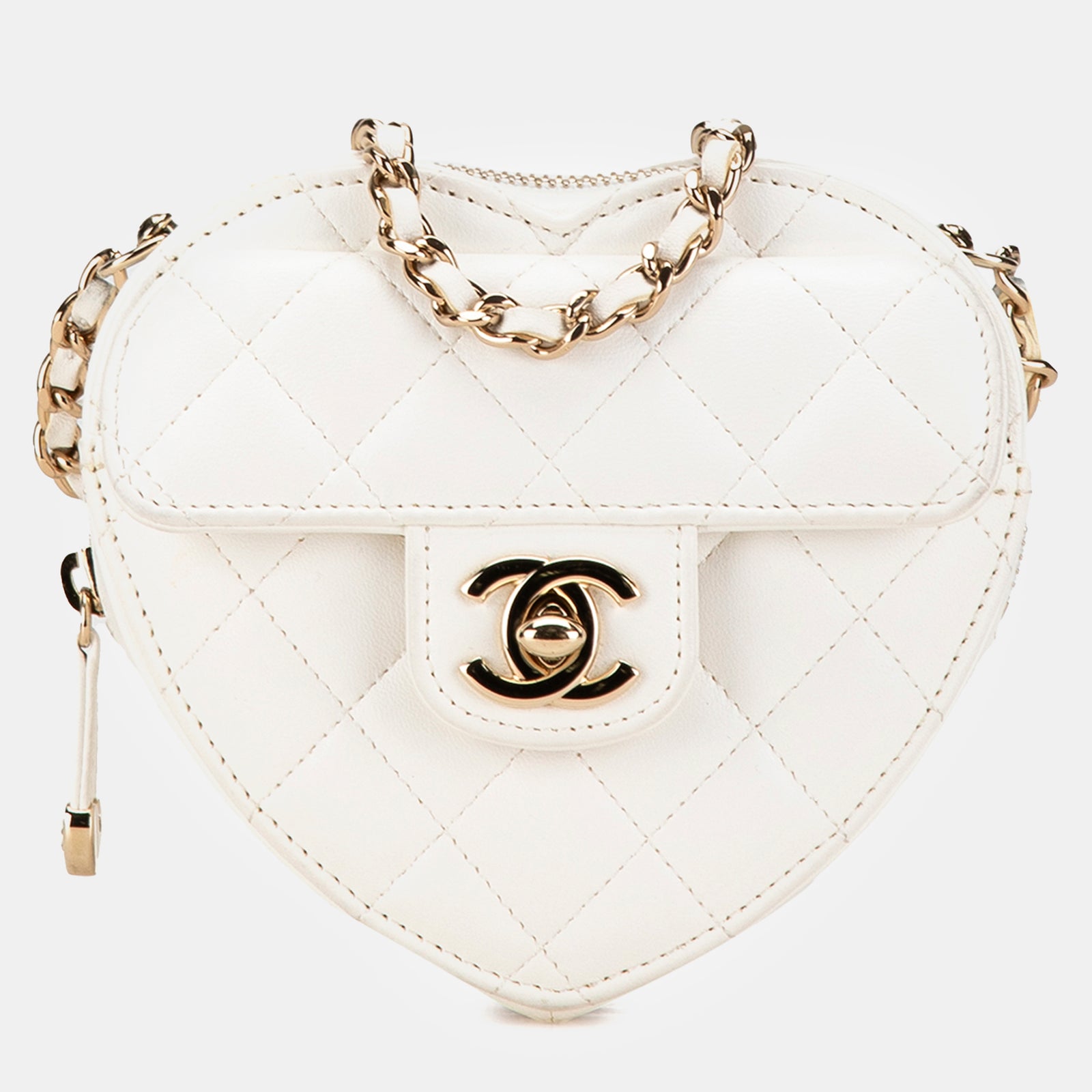 Chanel Mini-Crossbody „CC in Love“ aus Lammleder mit Herzmotiv