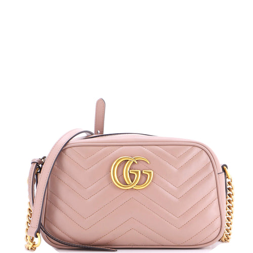 GUCCI GG Marmont Shoulder Bag Matelasse Leather Small