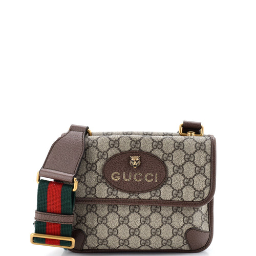 GUCCI Neo Vintage Flap Messenger GG Coated Canvas Small