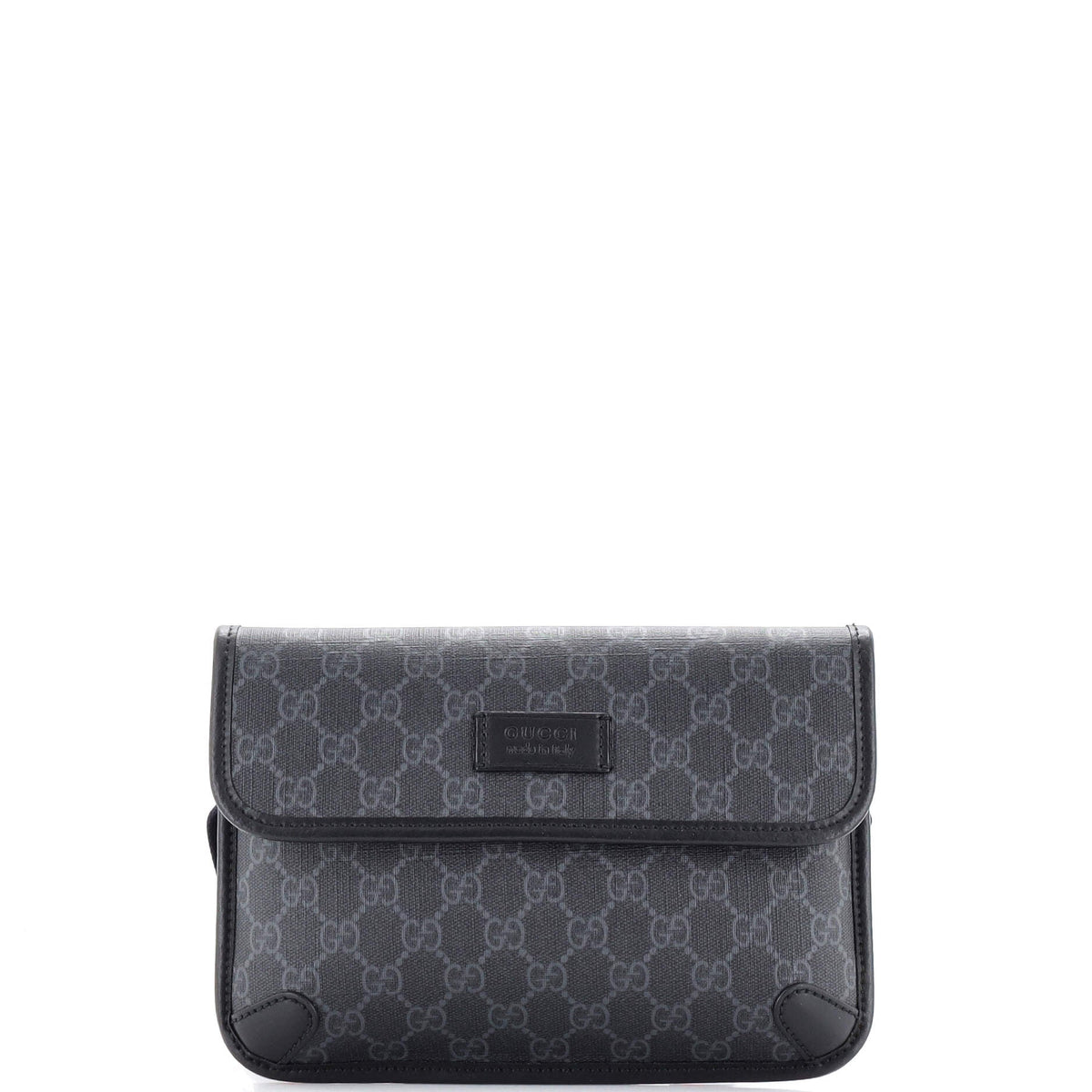 Gucci GUCCI Web Flap Belt Bag GG Coated Canvas