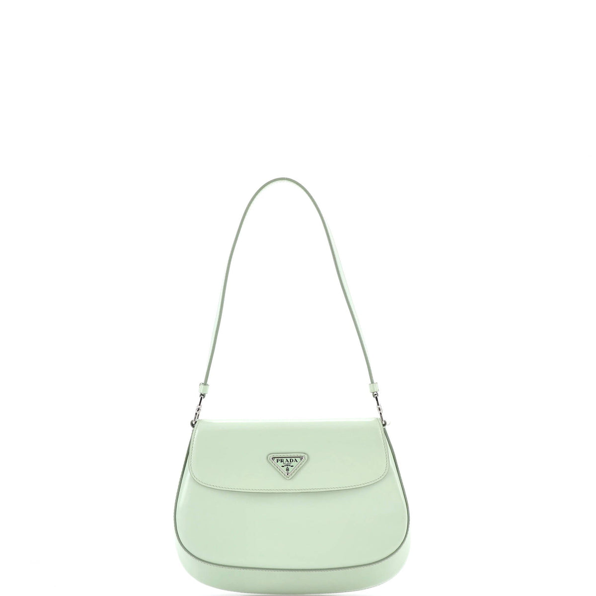 Prada PRADA Cleo Flap Shoulder Bag Spazzolato Leather Small