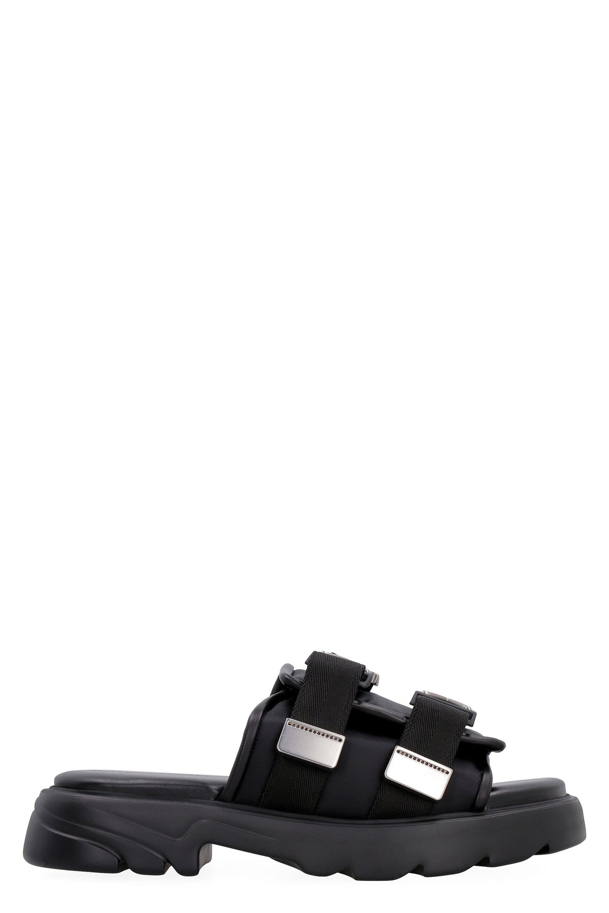 Bottega Veneta Men's Flash Technical Fabric Sandal in Black | Size 42 | 690097V0DS2 Color 1000